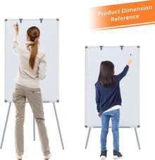 White Board With Stand, Portable Whiteboard Easel 3'x2' For Office Classroom Home School, Adjustable Height, Aluminum Frame, 36x24in - 36x24in_ - View 4