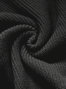 New Women's Casual Fashionable Minimalist Solid Color Knitted Turtleneck Sweater, Autumn/Winter Black - Black - View 9
