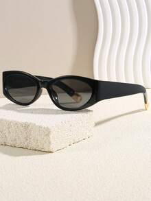 نظارة بتصميم عصري أوروبي وأمريكي، بتصميم عين القطة، إطار كبير، أذرع زخرفية للرجال والنساء