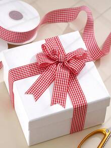 2/4 件/黑白格子丝带，约 360 英寸，适用于 DIY 发饰、礼品包装蝴蝶结、节日庆祝装饰、蛋糕装饰、花卉装饰等场合装饰 - 彩色 - 查看 8