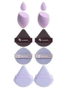 10pcs Makeup Sponges, Multi-Functional Makeup Tools, Beauty Makeup Sponges For Blending BB Cream, Foundation, Loose Powder To Create Flawless Makeup Base, Can Also Be Used With Concealer, Blush, Eyeshadow, Expands When Wet, Latex-Free, Suitable For All Skin Types