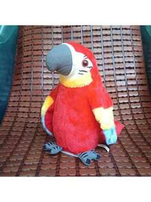 1 pieza (Loro que habla y canta) (Versión básica sólo habla) Muñeco de peluche: Mascota de peluche interactiva de 9" que agita las alas y repite tus palabras - ¡El mejor regalo de Navidad para niños!, Regalo de Navidad