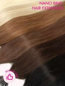 纳米环接发 真人发丝隐形纳米环接发 直发纳米珠接发 50S 冷熔接发 增加发量 - 彩色 - 查看 5
