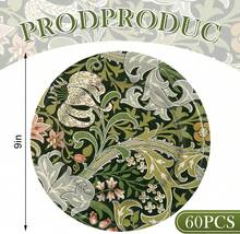 AnyDesign 60Pcs Vintage Wildfloral Paper Plates Colorful Wildflower Disposable Plates 9 Inch Floral Decorative Dinner Plates For Party Tableware Supplies Table Decor, 6 Designs - Multicolor - View 2