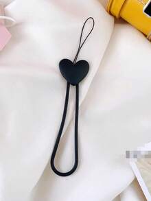 1 件硅胶小心形手机挂绳，可爱花朵短手机带，防摔手机配件 - 彩色 - 查看 13