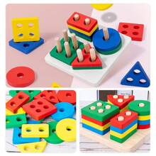 10-In-1 Montessori Wooden Educational Toys Set - Learning Toys For Early Childhood Development, Clocks And Blocks To Improve Attention, Fine Motor Skills And Cognitive Growth, Birthday/Halloween/Christmas Gifts For 3-6 Years Old Boys And Girls