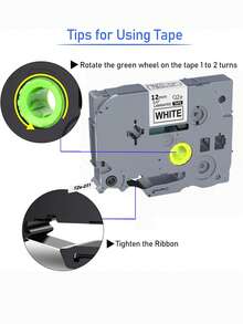 5 Packs Compatible Brother TZe-231 12mm 0.47" Label Tape Refill - Laminated White Label Tape, For P-Touch Label Printers PTD210 PTD220 PTH110 PTD600 - TZe231 Brother Label Printer Tape, 26.2ft (8m)