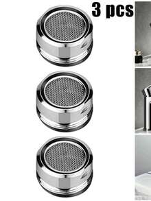 6 个银色不锈钢节水水龙头起泡器，M24 螺纹浴室水龙头起泡器，可更换过滤器混合喷嘴，适用于厨房水槽、金属和塑料 - 彩色 - 查看 11