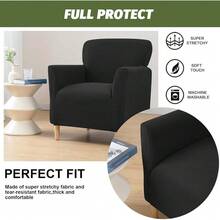 Local Delivery - Banquet Armchair Slipcover Printed Chair Covers With Arms Stretch Club Chair Slipcover Soft Armchair Sofa Covers Anti-Slip Furniture Protector For Dogs Pets Home Living Room Decor, 14 - 07 - 查看 5