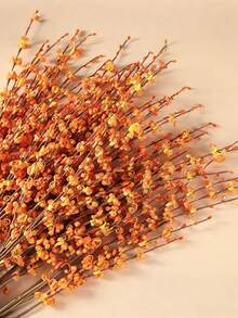 1/2/5 件 - 人造茉莉花、橙花花束、散装丝绸花秋季花束、橙花长茎花卉、人造茉莉花干枝，适用于感恩节装饰、秋季装饰、婚礼装饰、家居装饰、派对装饰、办公室装饰、酒店装饰、厨房装饰、卧室装饰、餐桌中心装饰、圣诞节装饰