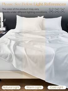 2/3/4pcs  Fitted Sheets Set, Bedding, Cozy And Warm Bedding, Solid Color Bedding Sheets, Easy Care And Comfortable, Breathable Bed Set, For Single, Twin, Full, King, Queen Bed Sizes, Suitable For Bedroom, Guest Room, Halloween Gift, Dormitory, All Seasons, Machine Washable