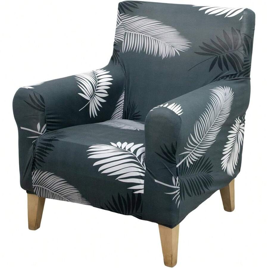 Local Delivery - Banquet Armchair Slipcover Printed Chair Covers With Arms Stretch Club Chair Slipcover Soft Armchair Sofa Covers Anti-Slip Furniture Protector For Dogs Pets Home Living Room Decor, 14 - 52 - 查看 1