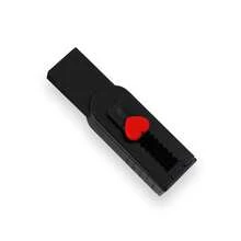 1 件心形推拉橡皮擦，纯黑白色，带有红色心形设计，适用于办公室、学校、考试、绘画、书写、铅笔清洁，适合作为家庭、伴侣、朋友的生日或节日礼物学校用品，返校