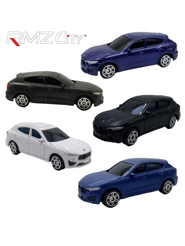 1 pieza Mini RMZ CITY Maserati LEVANTE modelo de coche a escala diecast de 3 pulgadas, con partes delantera y trasera móviles, juguete para niños, regalo festivo, decoración de oficina