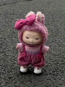 5 件/套 Labbu Boo 服装套装，包括：蝴蝶结 + 衬衫 + 背带裤 + 鞋子（仅限衣服） - 彩色 - 查看 2