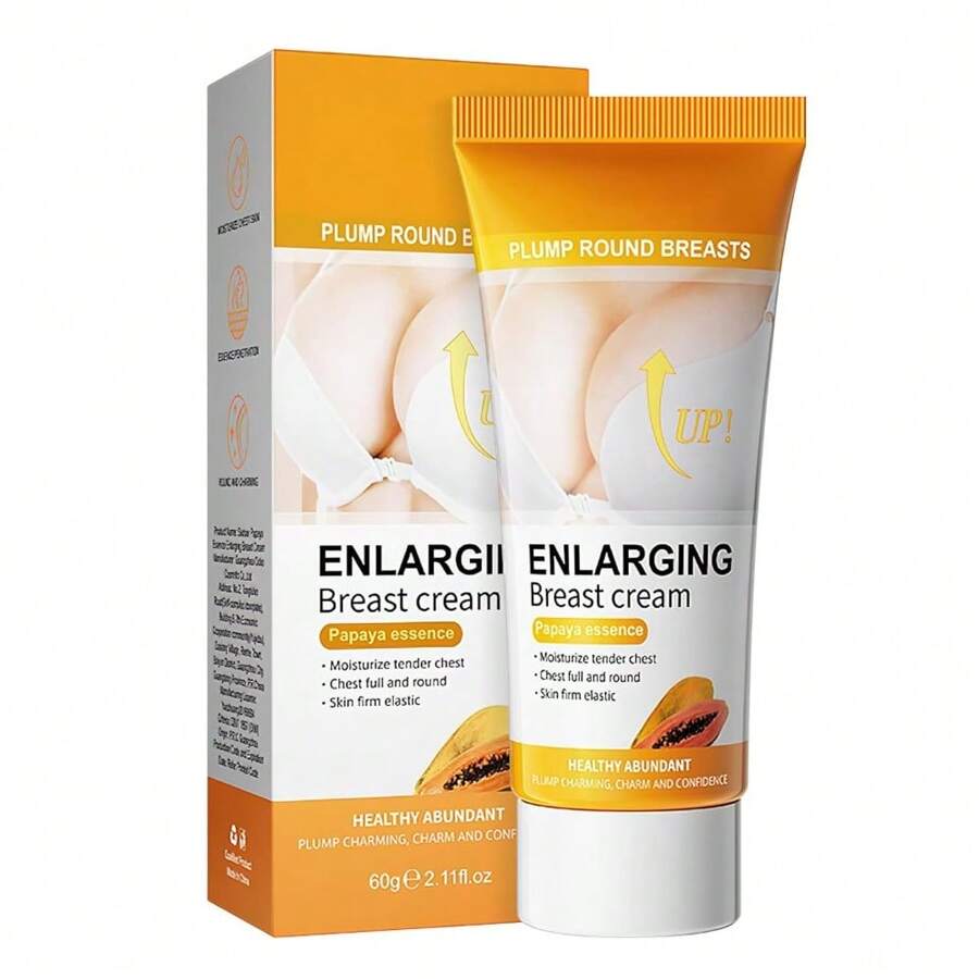 Breast Enhancement Cream, Natural Breast Enlargement Cream, Firms, Plumps And Lifts Your Breasts And Improves Sagging Breasts, For All Skin Types, 60 G/2.11 Fl Oz