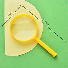 5 piezas de lupa de mano de plástico, mini lupa, herramienta de observación para el salón de clases/al aire libre, diversión para fiestas (color aleatorio), de vuelta a la escuela