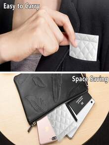 4pcs Portable Squeezed Glasses Case - PU Leather Soft Sunglasses Bag, Portable Phone Sunglasses Storage Box Covertravel Essentials Travel Accessories Travel Bag For Vacation Holiday Back To School School Stuff Sunglasses Women