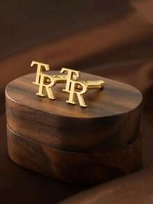 Customized Cufflinks For Men - Elegant Shirt Accessory, Interchangeable Design | Wedding, Business, Gala Gift Box Set | Engraved Letters Or Patterns (Silver/Colorful, Deluxe Gift Box), Suitable For Dress Shirts And Suits, Valentine's Day Gift, Holiday Gift, Father's Day Gift, Mother's Day Gift, Teacher's Day Gift, Christmas Gift - D5 - View 6