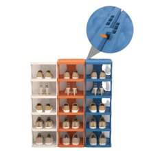8-Tier Stackable Plastic Shoe Rack, Space-Saving Shoe Organizer For Living Room, Polypropylene Shoe Storage Shelf, No-Tool Assembly, Floor Standing, Home Dorm Shoe Tower - Use Without Electricity, Material