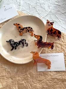 1pc Unique Pet Dog Corgi/Shepherd Shaped Hair Claw Clip, New Design For Women, Hairstyle Decor, Holiday Gift Fall Hair Accessories Autumn Hair Clips Leopard Print Hair Clutch Fashion Clips For Hair Elegant Winter For Vacation Outfits Woman
