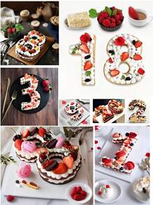 1 Stück 12-Zoll 3D große Silikon Nummer 1 Kuchenform - einfach manuell zu formen und auszuheben, geeignet für DIY Backen/Dessert-Dekoration - Geburtstag/Halloween/Erntedank/Abschlussfeier kreative Backhilfe