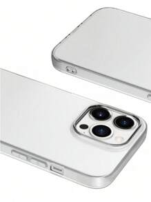 1 Stück klassische transparente weiche Handyhülle, mit großer Aussparung, kompatibel mit iPhone 16, 16 Pro, 16 Plus, 16 Pro Max, 15, 14, 11, iPhone 13, iPhone 14 Pro Max, 12, Ganzkörper stoßfeste stoßfeste Handyhülle