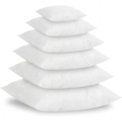 Enchimentos de almofada de microfibra ultra-macio – Conjunto de 2, 4 ou 6 – 100% poliéster, entrega gratuita em 24/48h para a Península Ibérica.