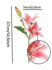 1 قطعة/3 قطع/5 قطع زهور مقلدة، نباتات مقلدة للديكور زنبق للغرفة الرئيسية وطاولة المكتب ترتيب الزهور لحفلات الزفاف وعيد الميلاد، ترتيب زهور مقلدة، نباتات مقلدة، زهور مجففة، أزهار اصطناعية