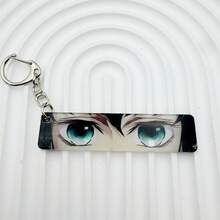 2025 新款动漫人物眼睛透明亚克力钥匙扣，闪电/豹纹/渐变色眼睛设计，高透明度亚克力材质，3D 浮雕工艺，动漫眼睛钥匙扣和亚克力收藏品热门商品，动漫时尚必备，圣诞节、万圣节的完美礼物 - 彩色 - 查看 18