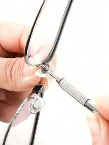 1/5 件眼镜螺丝刀、手表维修工具套件（带钥匙扣）、便携式手动精密螺丝刀工具套装