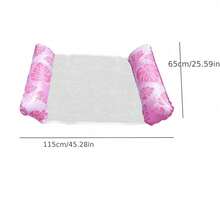 2pcs New Inflatable Rafts, Foldable Maple Leaf Floating Net Hammock, Inflatable Lounger, Swimming Pool Accessories, Christmas & Halloween Gifts, Adult Colorful Portable Water Hammock - Multifunctional PVC Swimming Pool Floating Device Suitable For Travel And Home Pool, Multipurpose 4-In-1 PVC Swimming Pool Hammock - Multicolor - View 5