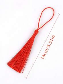 20 件手工制作的柔软花卉书签流苏带绳环，用于钥匙扣、耳环、珠宝制作、纪念品、毕业典礼、服装缝纫、礼品标签 DIY 工艺项目小流苏垂直小流苏古风挂饰书签发饰民族风流苏流苏扇形吊坠 - 彩色 - 查看 11