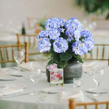 2 Pcs Artificial Geraniums Outdoor Silk Flowers Light Purple Artificial Geranium Bush Faux Flowers Geraniums For Floral Home Decor Indoor Garden Patio Grave Cemetary Vase Table Centerpiece - 紫色 - 查看 5