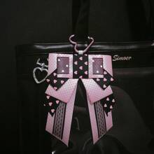 Millennium Style Wave Point Bow Bag Pendant-Star Chasing Girl And Boy Bag Decoration Pendant- Badge Bag Accessories - Original Versatile Badge Support Ita Bag Accessories Bow-Lolita Decorative Headpiece Edge Clip