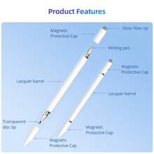 Magnetic Adsorption 3 In 1 Universal Stylus Pen Drawing Capacitive Touch Pencil For Android IPad Tablet Smart Phone - Universal - View 8