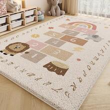1pc Baby Crib Rug, Alphabet Play Mat, Nursery Decor Carpet, Educational Baby Crawling Pad
