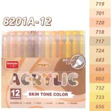 Guangna New Skin Tone 6sets Of 72colors For Comic Drawing Cartoon Painting Vivid Color Special Skin Showing System