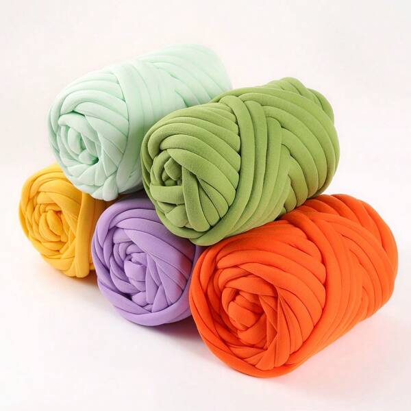 500g por peça de fio grosso e grosso de algodão com núcleo de lã, fio tubular de algodão com núcleo preenchido, lã extra grossa, lã islandesa super grossa, cobertores tricotados à mão, camas para gatos, almofadas, almofadas de assento, novelos de lã grossos, tiras para cobertor faça você mesmo, chapéu, mechas volumosas para braços, tricô manual, fio giratório