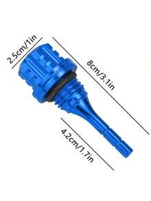 1pc Motorcycle Modification Aluminum Alloy CNC Hexagonal Oil Dipstick, Multiple Color Options - one-size - View 10