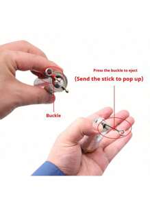 1pc Creative Telescopic Monkey King Staff, Reusable Finger Pressure Relief Toy, High-Tech Adult Stress Relief, Steel Spring Rod, Wukong Magic Wand, Telescopic Rod, Magic Trick Props, Birthday/Christmas/Halloween Gift, Perfect Gift