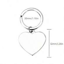 1 pièce Porte-clés pendentif en forme de cœur en acier inoxydable "Père et Fille meilleurs amis pour la vie" comme cadeau de Fête des Pères, sac à dos pour l'école