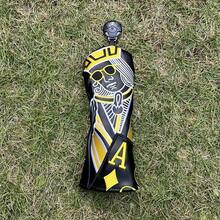 国王、王后和骑士高尔夫球杆木杆头套一号木球道木混合杆套高尔夫球杆头 - 黑色 - 查看 6