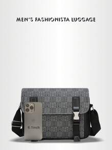 1 pezzo Borsa a tracolla da uomo in tinta unita, adatta per l'uso quotidiano, per scuola, giovani, scuola superiore, università, pratica e alla moda, borsa da scuola per la scuola materna, borsetta, regalo per autunno e Natale, Wall Wallet da viaggio, Borsa per signora in stile vintage, shopper, a spalla, elementi essenziali per gli uomini
