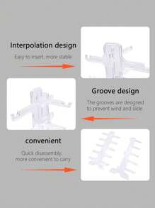 Transparent Plastic Sunglasses Storage Display Stand, Myopia Lens Holder, Jewelry Stand, Can Accommodate Multiple Pairs Of Glasses