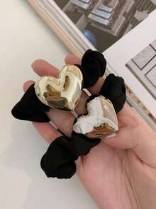 2pcs Women Solid Color Bow Ribbon Velvet Hair Tie, Elegant And Simple Vintage Hairstyle Accessories Suitable For Daily Wear Ponytail Holders Hair Elastics Hair Rubber Bands Scrunchies Hair Rope Elastic Hair Tie, Hair Bobbles ,Gifts Head Accessories