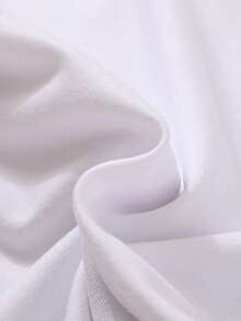 Baby Boy Slogan Graphic Short-Sleeved Romper - White - View 4