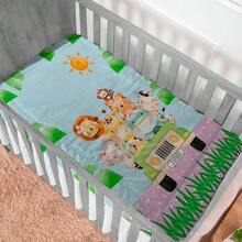 Baby Comforter For Crib And Bed, Warm Padded, Sublimated Print - Pink - View 1