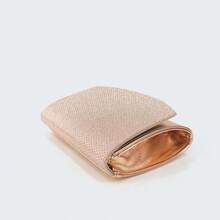 Clutche Juvenil Metalizada com Strass e Alça Removível – Tia Lolla infantil