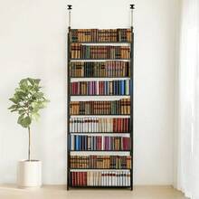 IMIEE 本棚 突っ張り つっぱりラック つっぱり棚 突っ張りラック 収納棚 壁面収納 ウォールラック 大容量 スリム コミックラック 薄型 シェルフ 収納 パーテーション 9段 簡単設置 DIY 穴あけ 工事が不要 組立品 幅80*奥行17*高さ210.5275cm 幅80CM ブラック - ブラック - チェックする 1